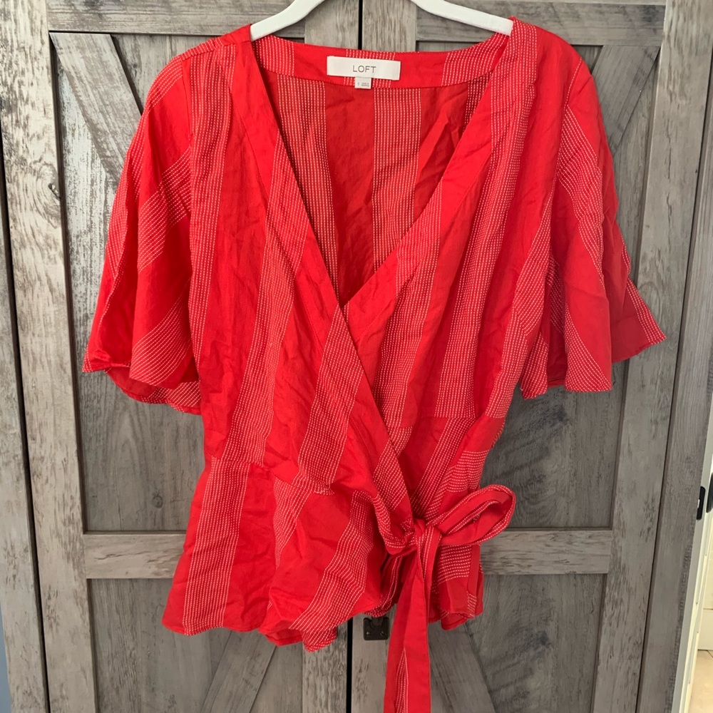 LOFT wrap shirt